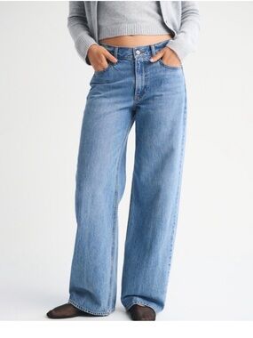 Abercrombie & Fitch Ultra Loose Low Rise Loose Baggy Jeans Size 28